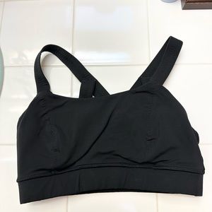 Lululemon sports bra,
Black, size 6.